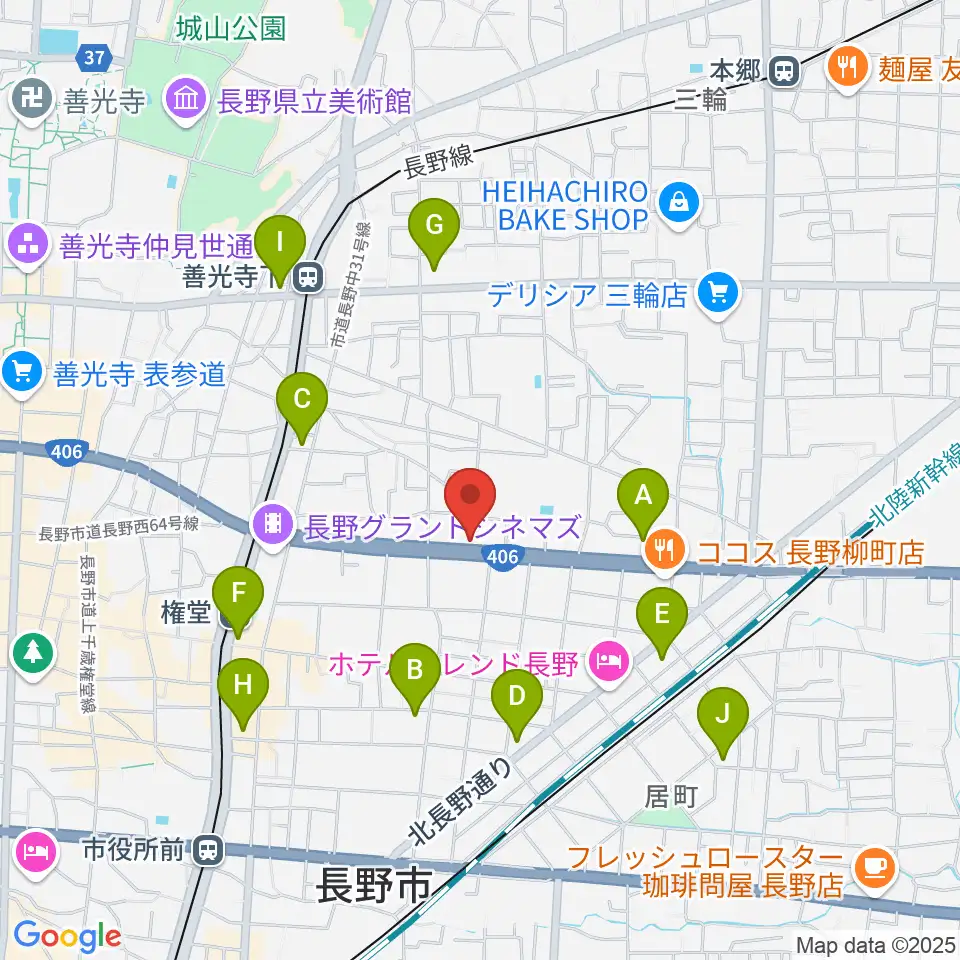 ウインナー楽器周辺のコンビニエンスストア一覧地図