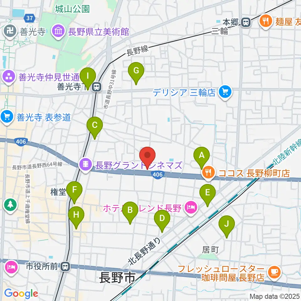 ウインナー楽器周辺のコンビニエンスストア一覧地図