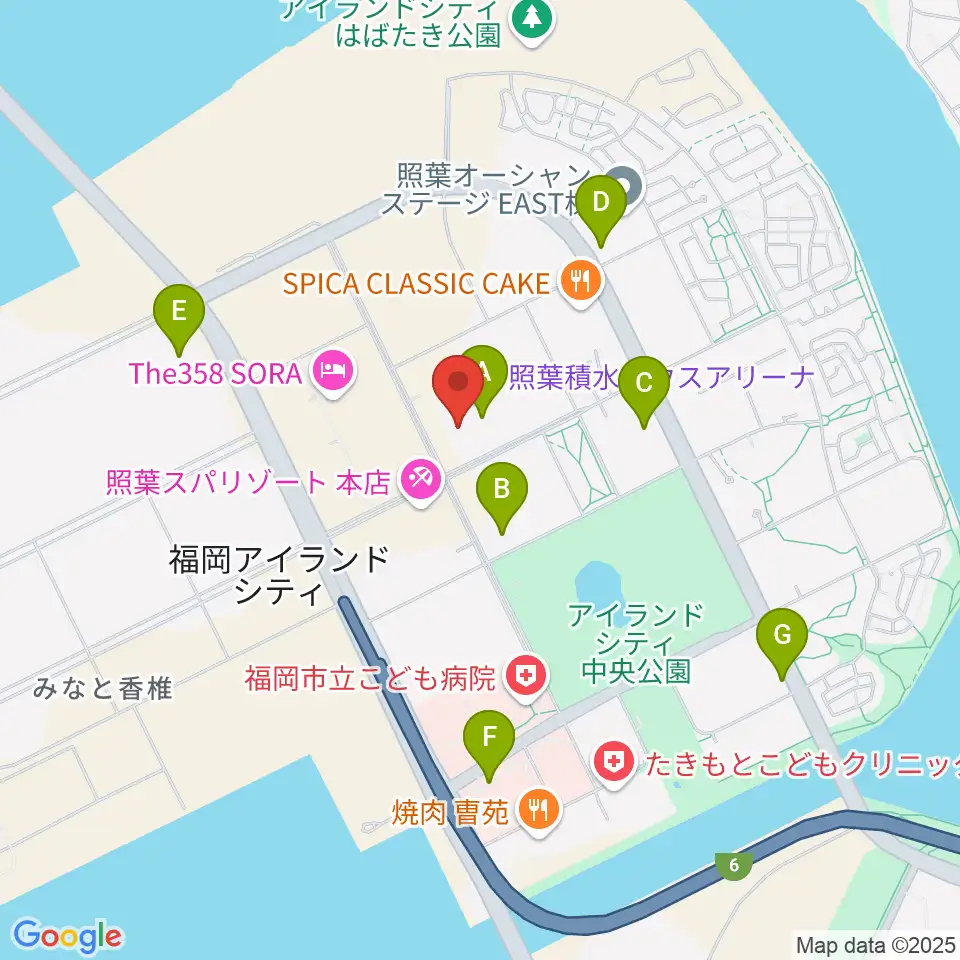 照葉積水ハウスアリーナ周辺のコンビニエンスストア一覧地図