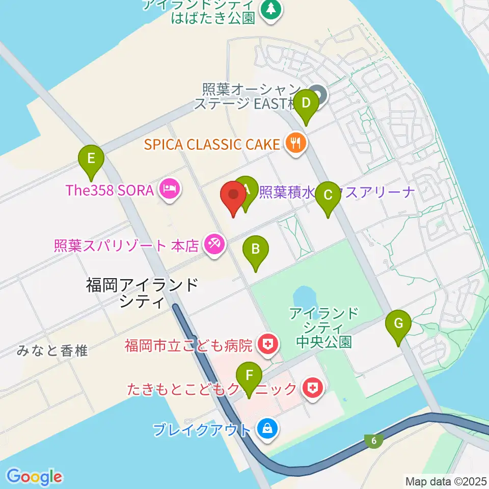 照葉積水ハウスアリーナ周辺のコンビニエンスストア一覧地図