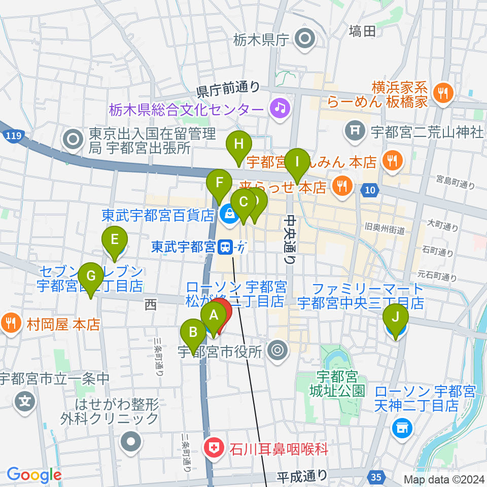 デラックスレコード周辺のコンビニエンスストア一覧地図