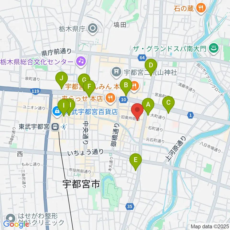 フォールーラーレコーズ周辺のコンビニエンスストア一覧地図