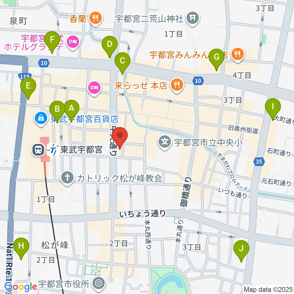 レディオベリー周辺のコンビニエンスストア一覧地図