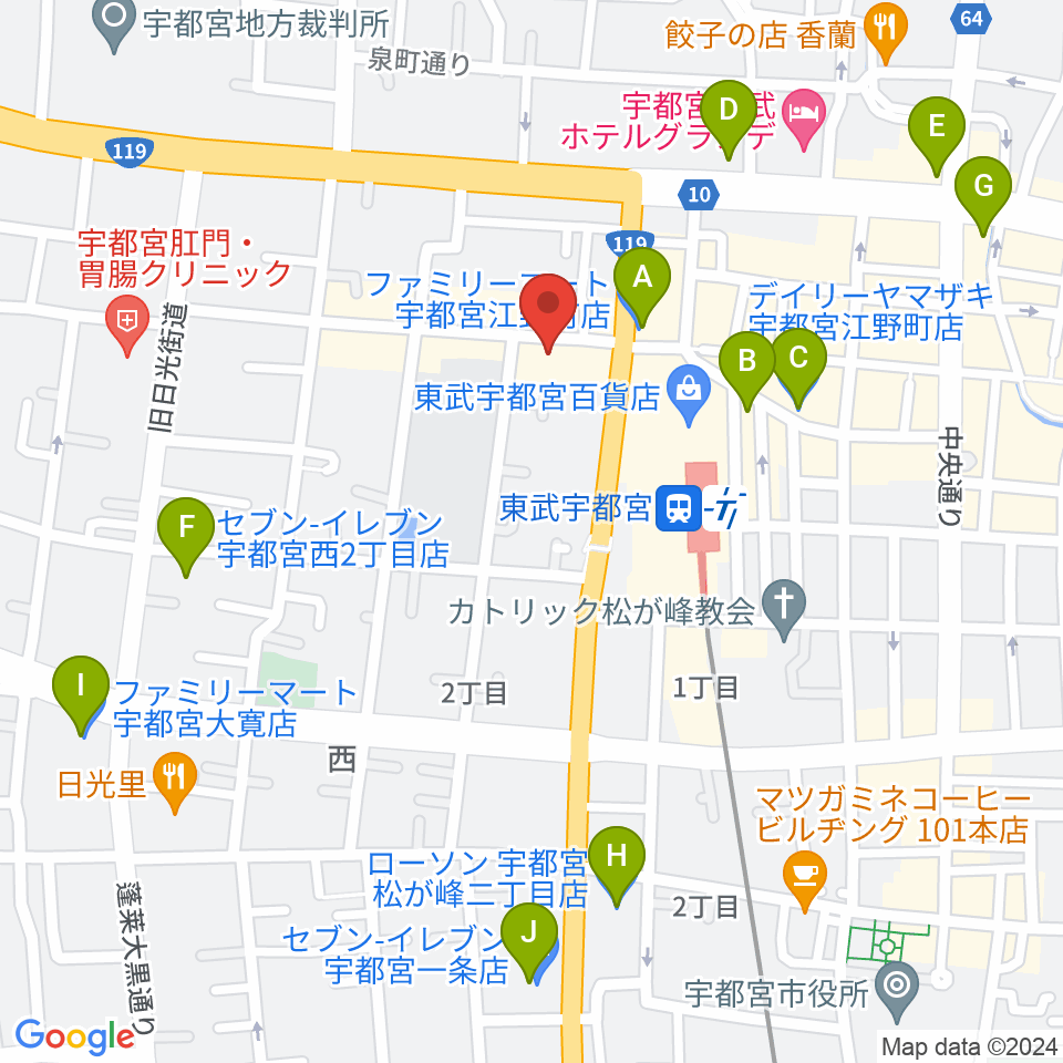 Pupu's Studio(ププズスタジオ)周辺のコンビニエンスストア一覧地図