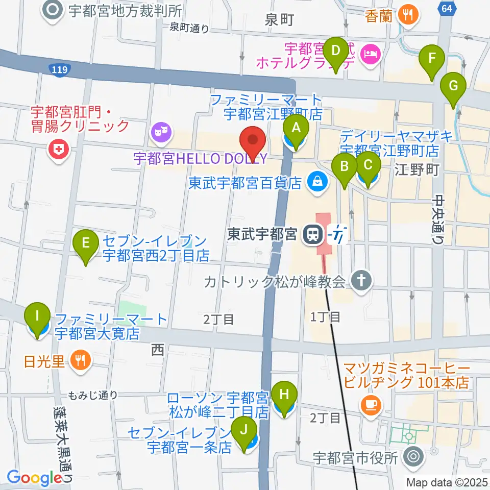 Pupu's Studio(ププズスタジオ)周辺のコンビニエンスストア一覧地図