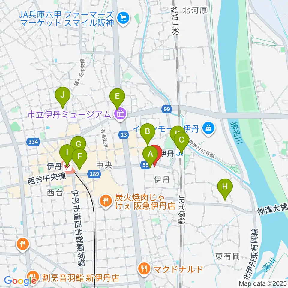 K's lore（ケーズロア）周辺のコンビニエンスストア一覧地図