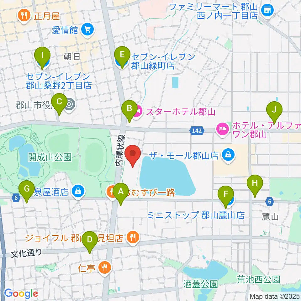 宝来屋 ボンズアリーナ周辺のコンビニエンスストア一覧地図
