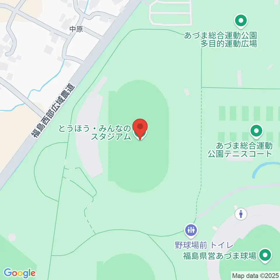 とうほう・みんなのスタジアム周辺のコンビニエンスストア一覧地図