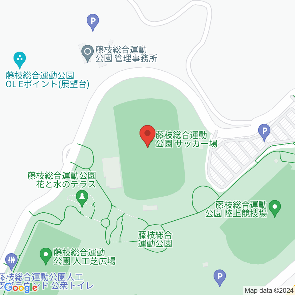 藤枝総合運動公園サッカー場周辺のコンビニエンスストア一覧地図