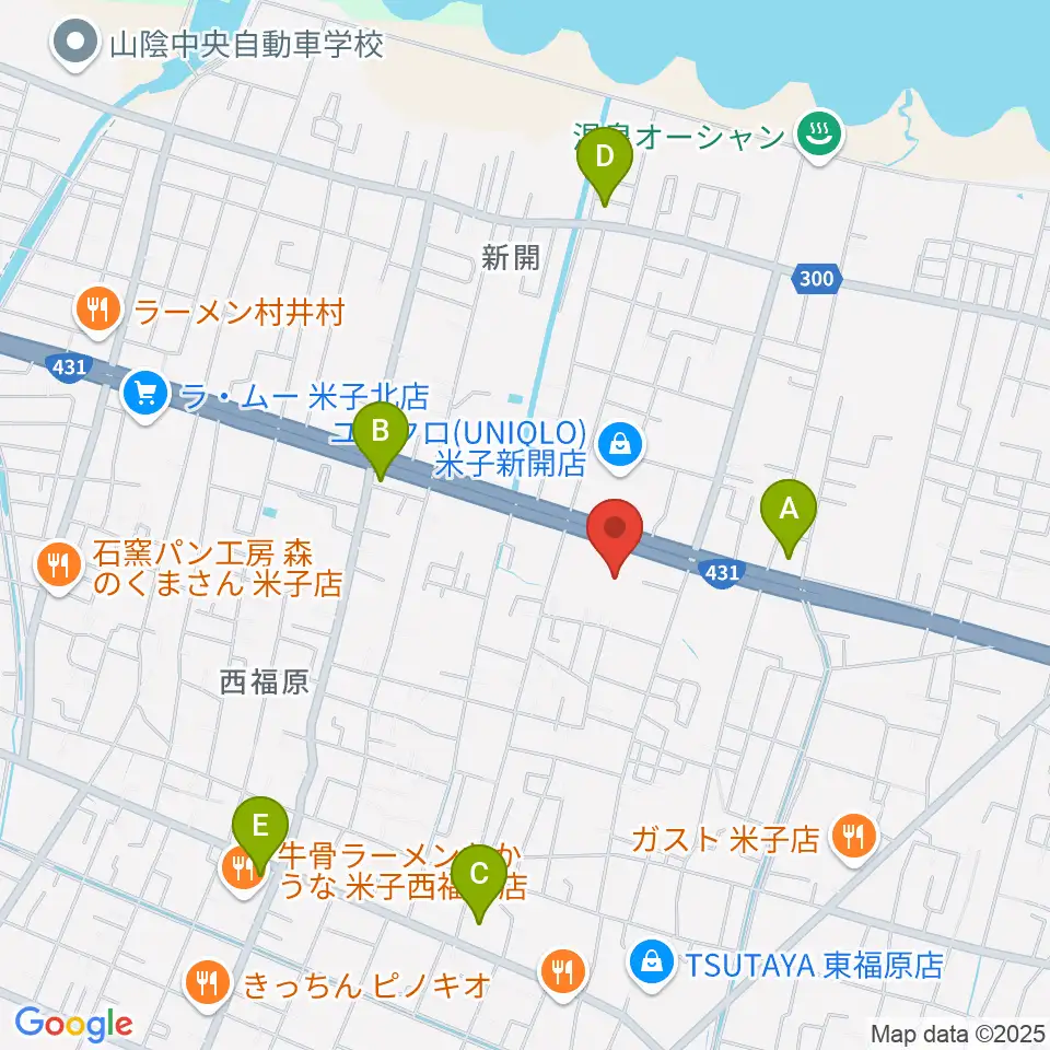 鳥取県立米子産業体育館周辺のコンビニエンスストア一覧地図
