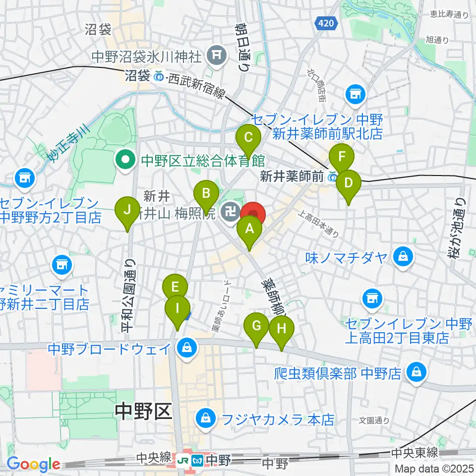 STUDIO LIFE周辺のコンビニエンスストア一覧地図