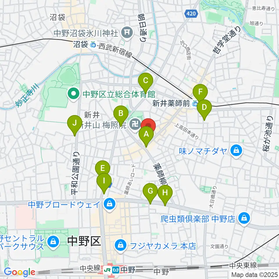 STUDIO LIFE周辺のコンビニエンスストア一覧地図