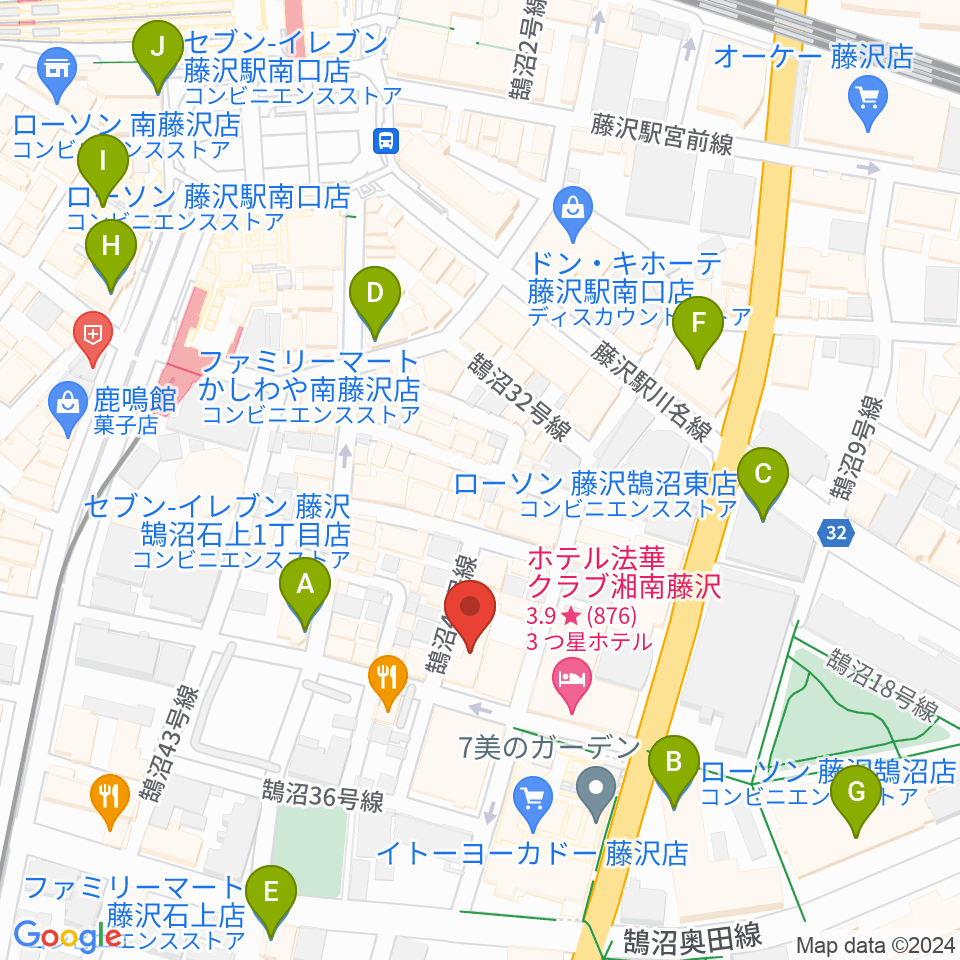 太陽ぬ荘スタジオ周辺のコンビニエンスストア一覧地図