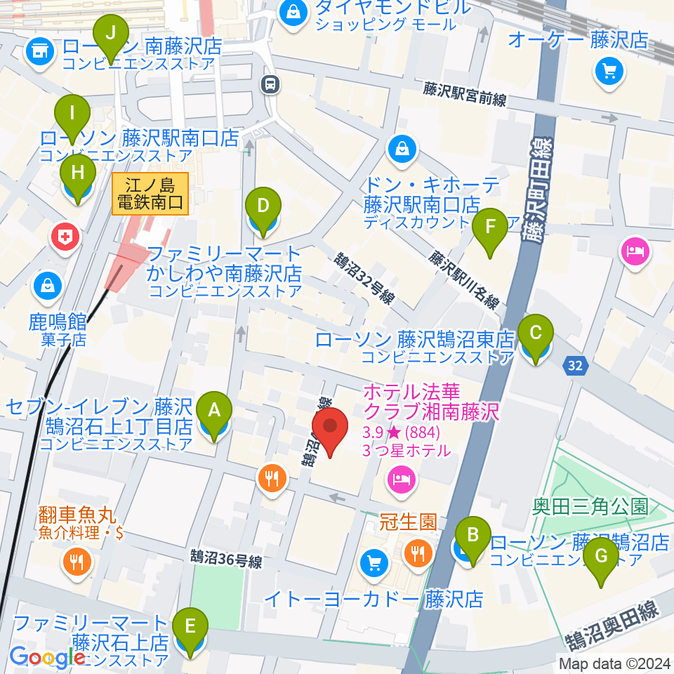 太陽ぬ荘スタジオ周辺のコンビニエンスストア一覧地図