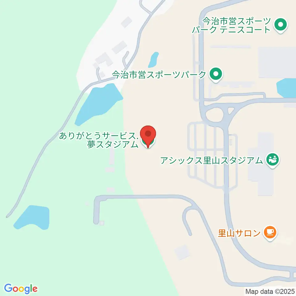ありがとうサービス.夢スタジアム周辺のコンビニエンスストア一覧地図