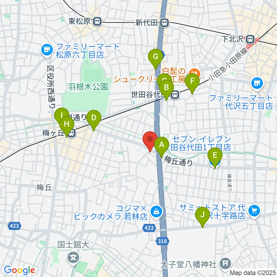 big turtle STUDIOS周辺のコンビニエンスストア一覧地図