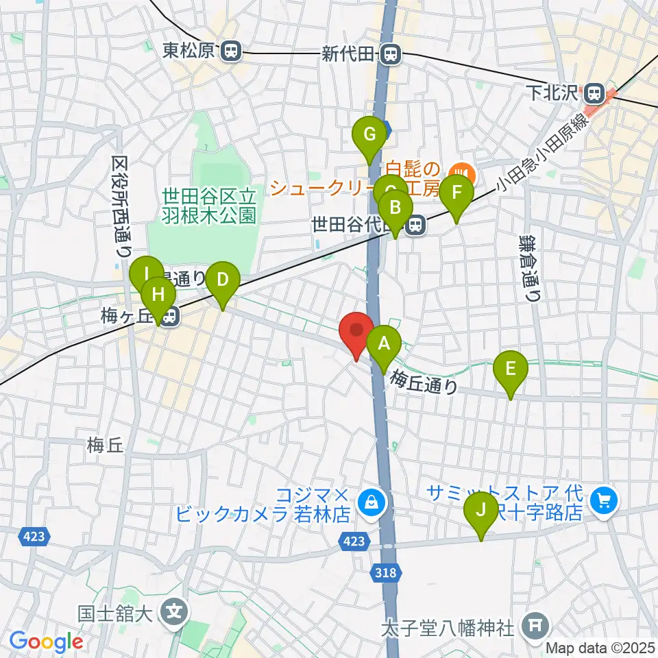 big turtle STUDIOS周辺のコンビニエンスストア一覧地図