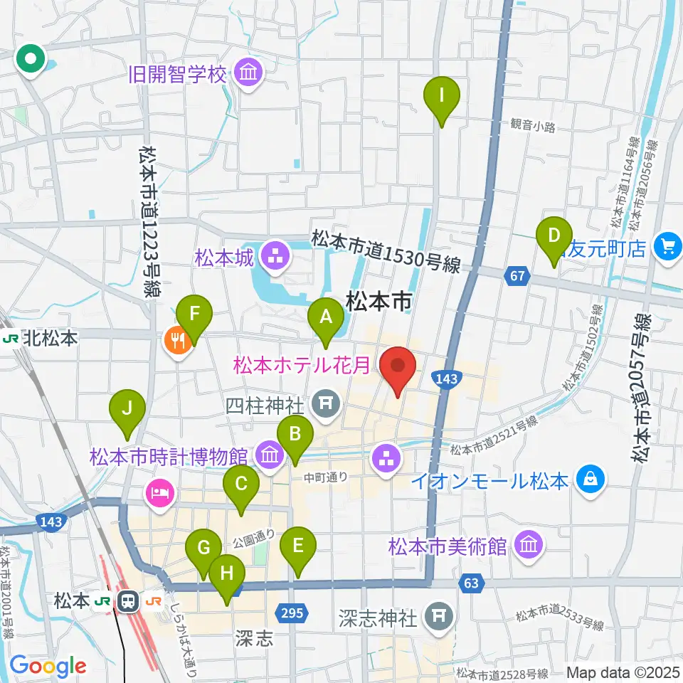 上土ふれあいホール周辺のコンビニエンスストア一覧地図