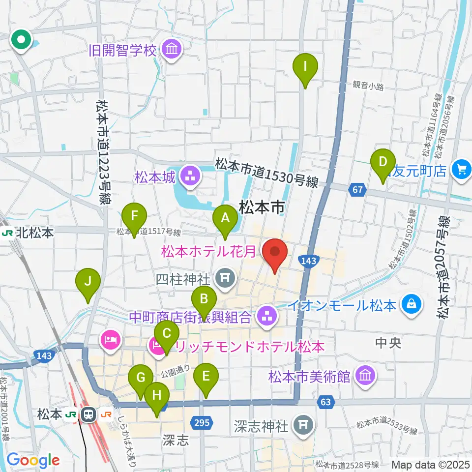 上土ふれあいホール周辺のコンビニエンスストア一覧地図