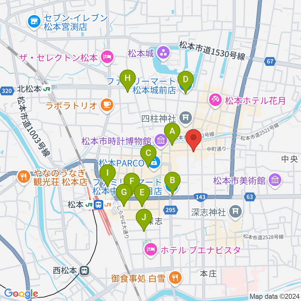 音楽社周辺のコンビニエンスストア一覧地図