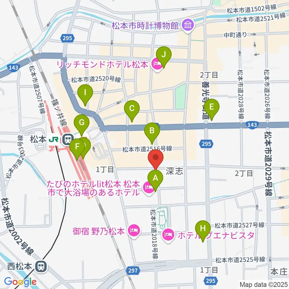 中村ギター音楽院周辺のコンビニエンスストア一覧地図