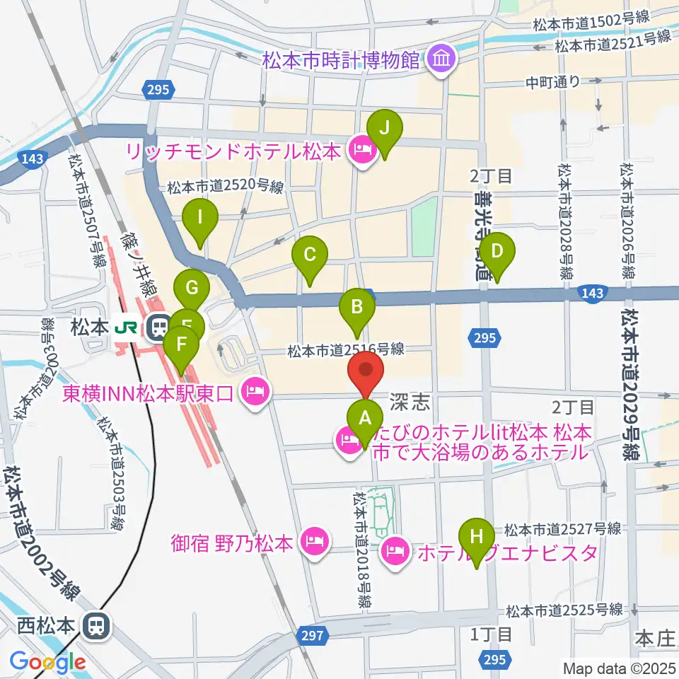 中村ギター音楽院周辺のコンビニエンスストア一覧地図