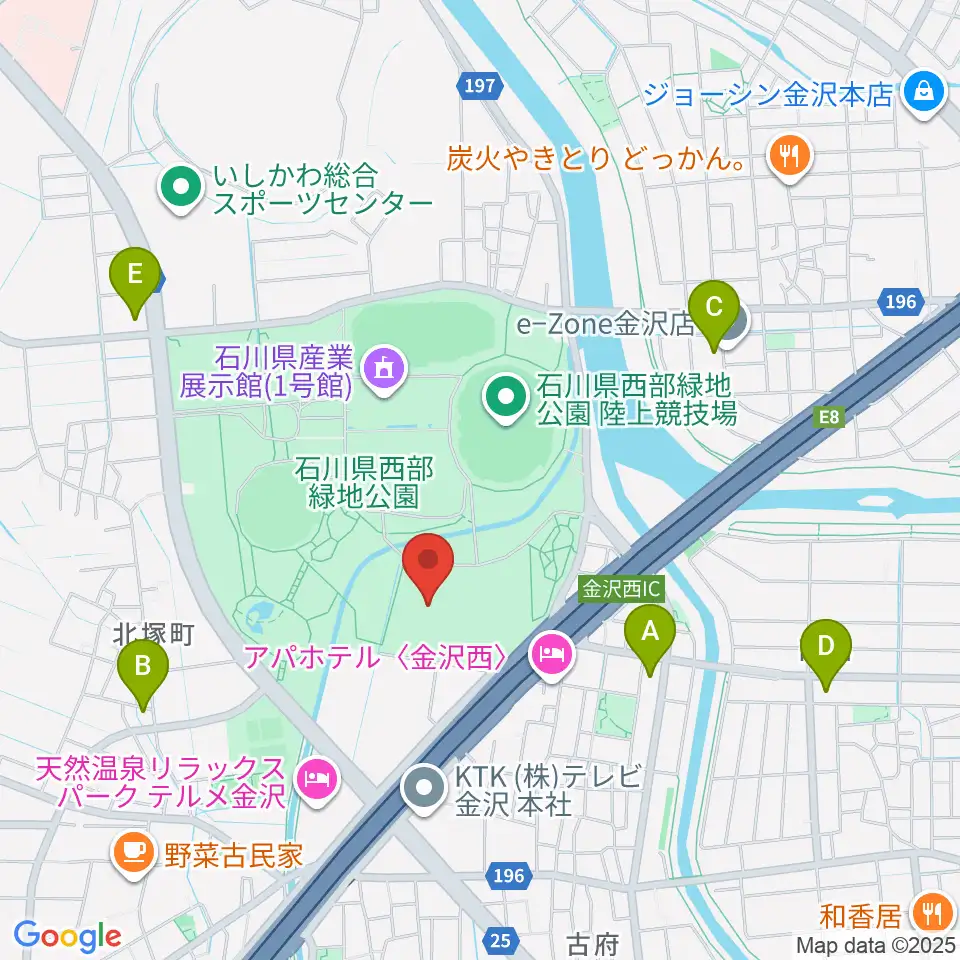 石川県産業展示館4号館周辺のコンビニエンスストア一覧地図