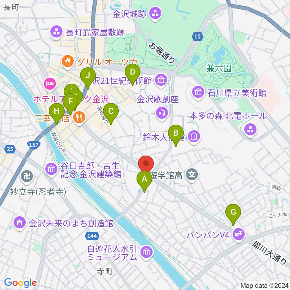 エスタシオレコーズ周辺のコンビニエンスストア一覧地図