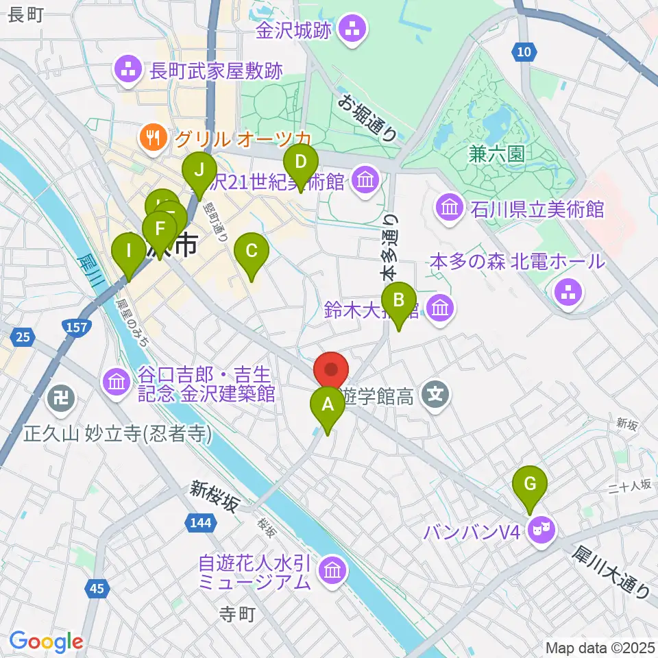 エスタシオレコーズ周辺のコンビニエンスストア一覧地図