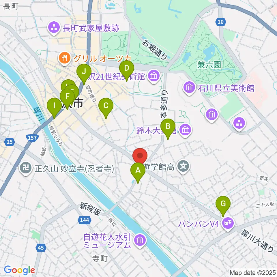 エスタシオレコーズ周辺のコンビニエンスストア一覧地図
