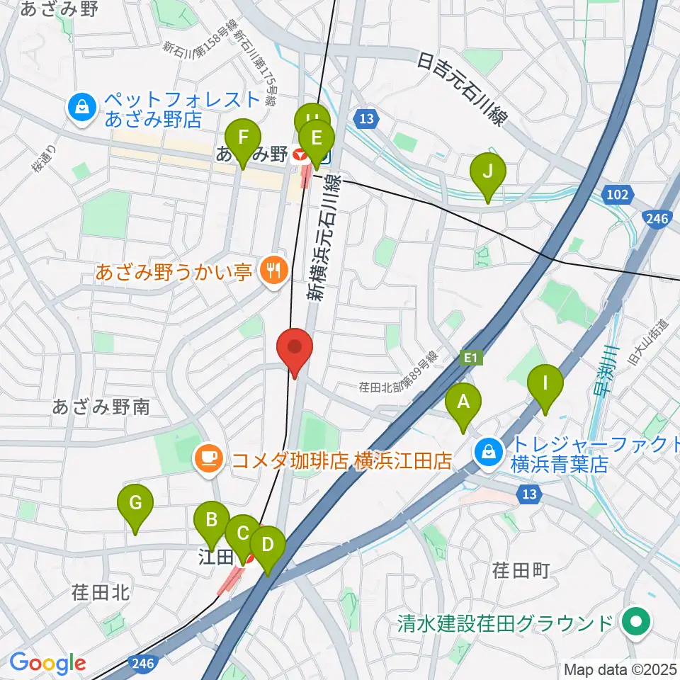 sound studio U-Be周辺のコンビニエンスストア一覧地図