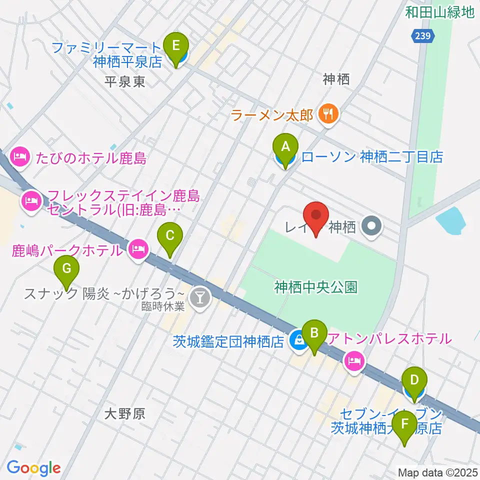 かみす防災アリーナ周辺のコンビニエンスストア一覧地図