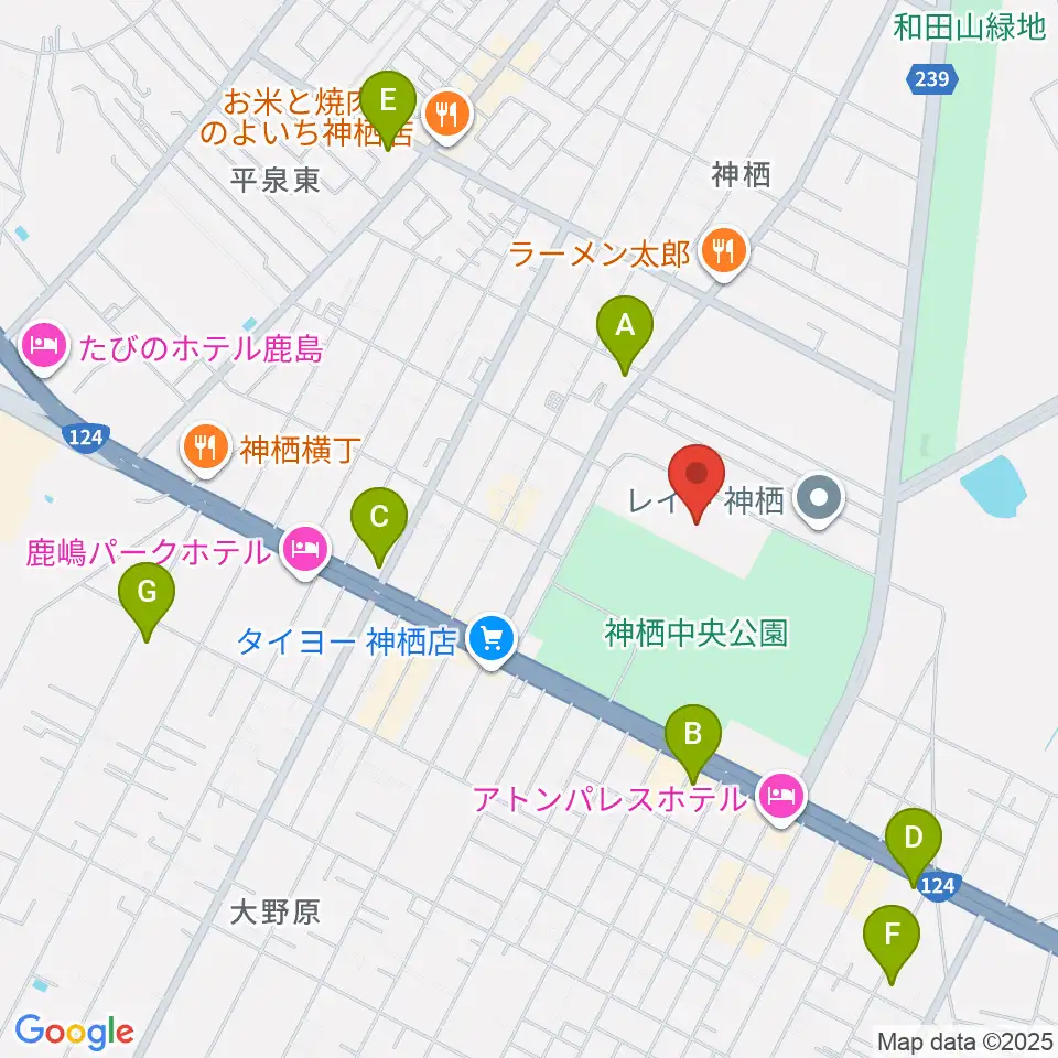 かみす防災アリーナ周辺のコンビニエンスストア一覧地図