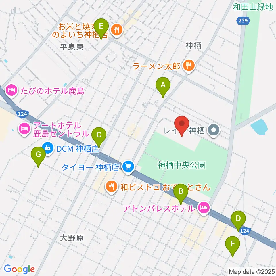 かみす防災アリーナ周辺のコンビニエンスストア一覧地図