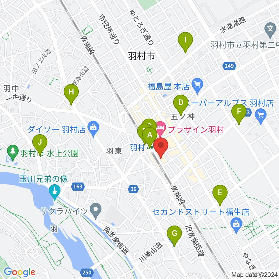 ミスターボージャングル周辺のコンビニエンスストア一覧地図