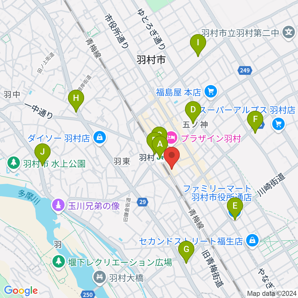 ミスターボージャングル周辺のコンビニエンスストア一覧地図