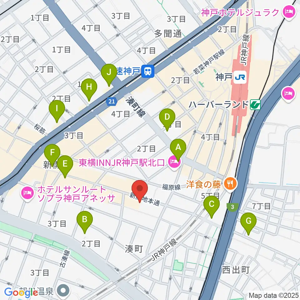 Cinema KOBE周辺のコンビニエンスストア一覧地図