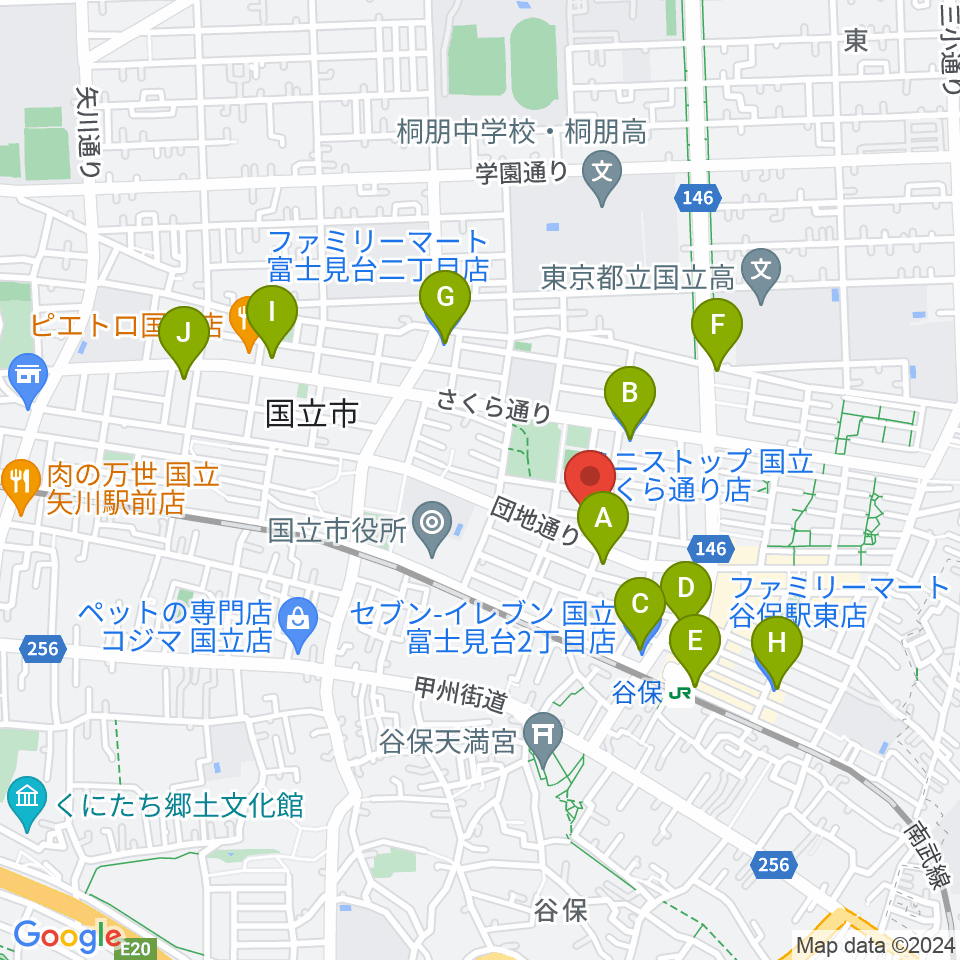 スタジオ・レニー周辺のコンビニエンスストア一覧地図