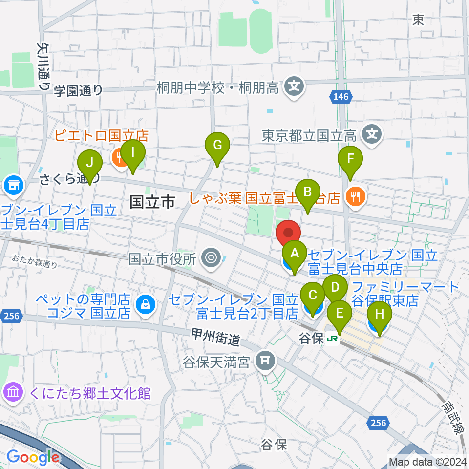 スタジオ・レニー周辺のコンビニエンスストア一覧地図