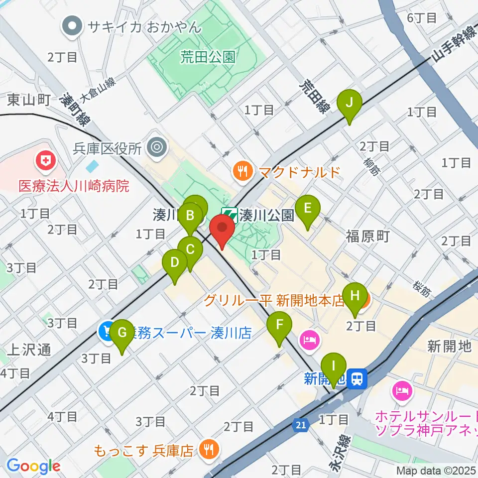 一番星食堂周辺のコンビニエンスストア一覧地図