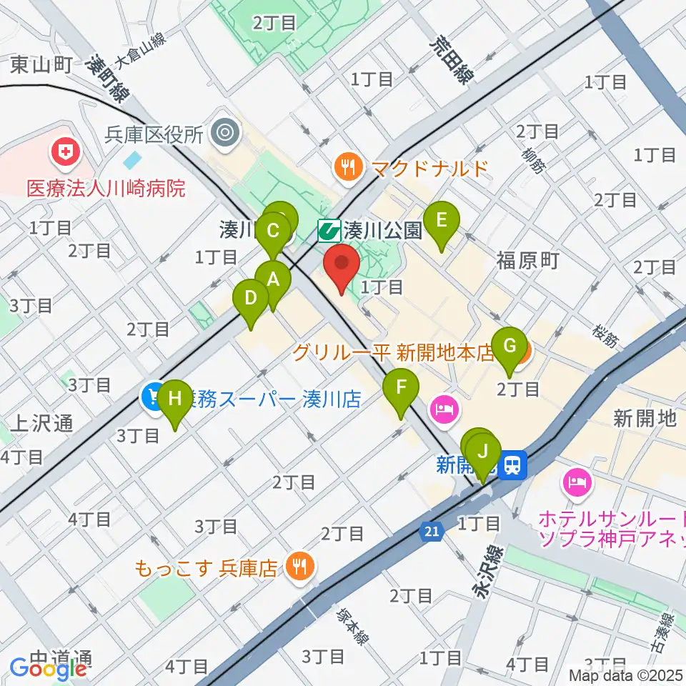 Key West周辺のコンビニエンスストア一覧地図