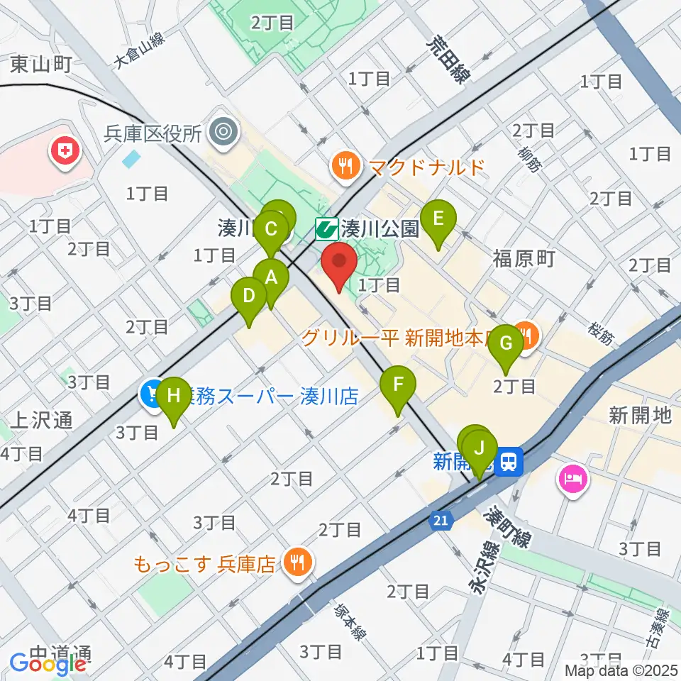 Key West周辺のコンビニエンスストア一覧地図