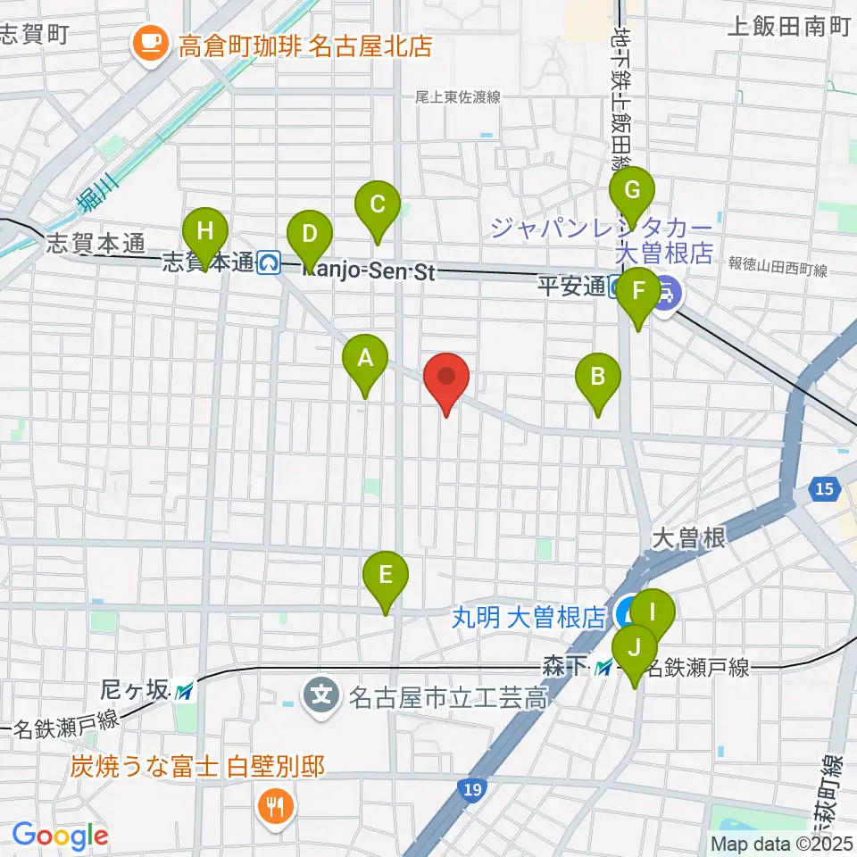 Wanderer Studio周辺のコンビニエンスストア一覧地図