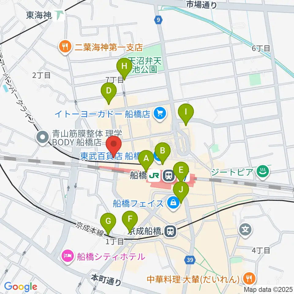 MUSIC PORTE周辺のコンビニエンスストア一覧地図
