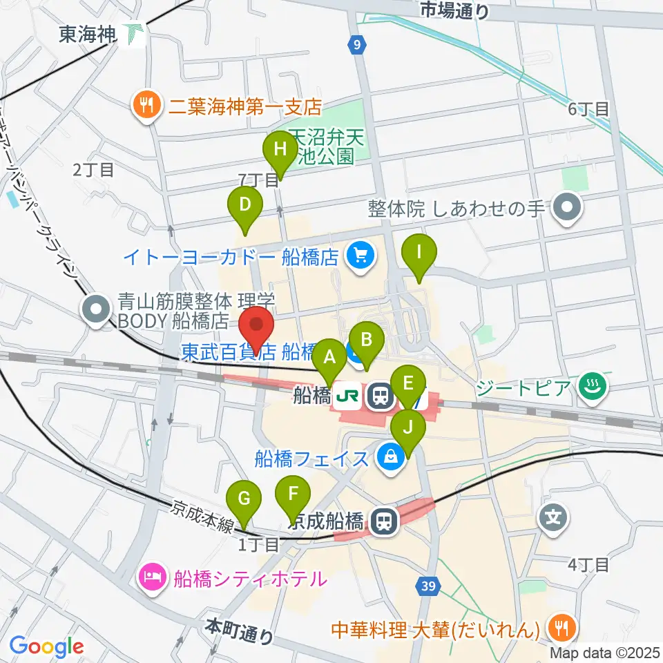 MUSIC PORTE周辺のコンビニエンスストア一覧地図
