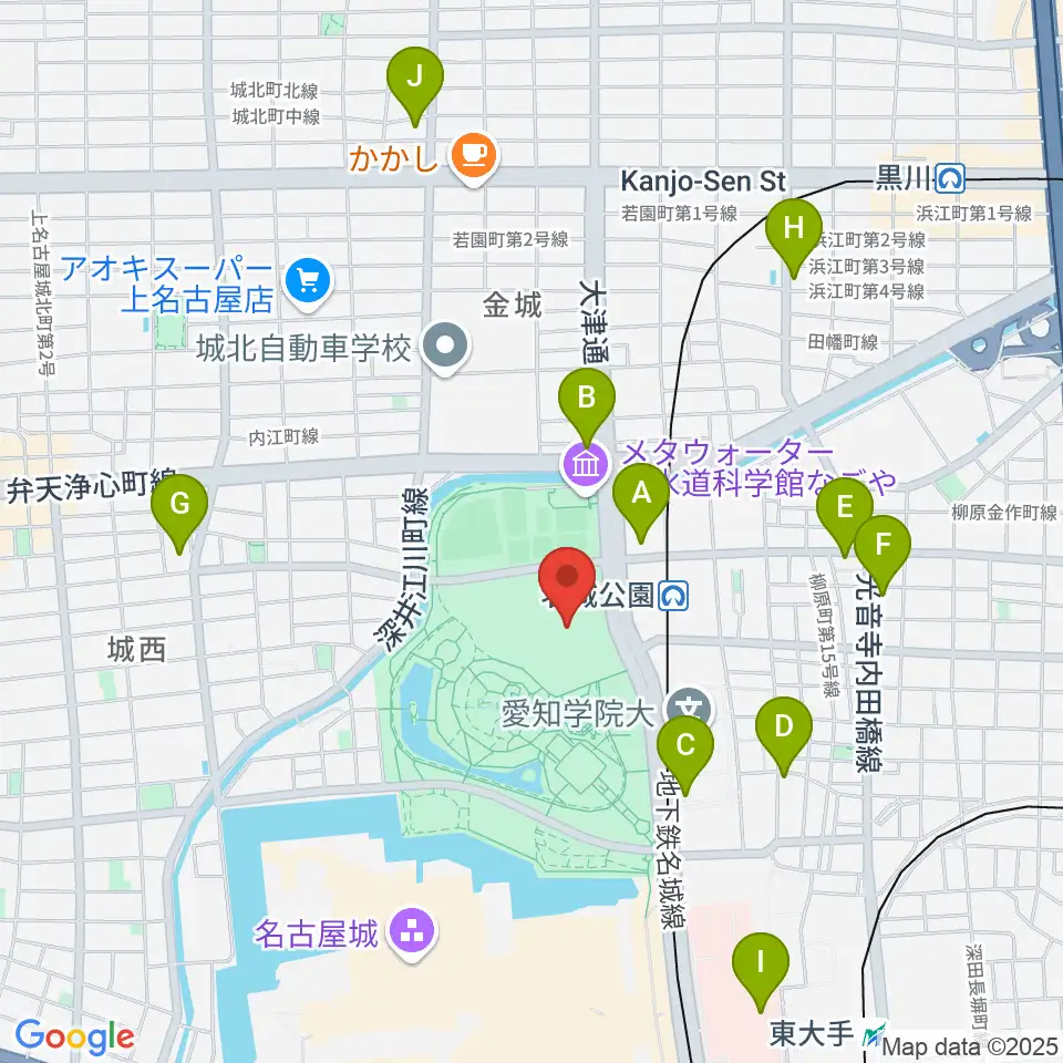 IGアリーナ周辺のコンビニエンスストア一覧地図