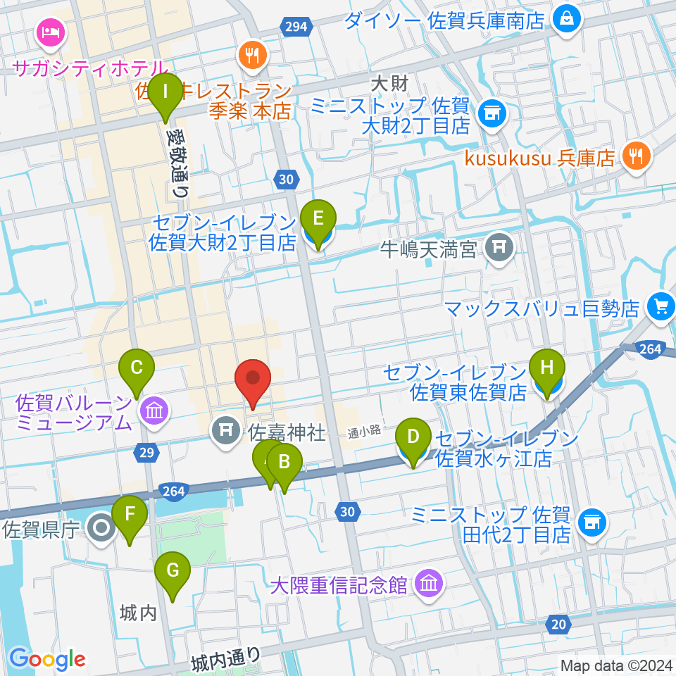 佐賀シアター・シエマ周辺のコンビニエンスストア一覧地図