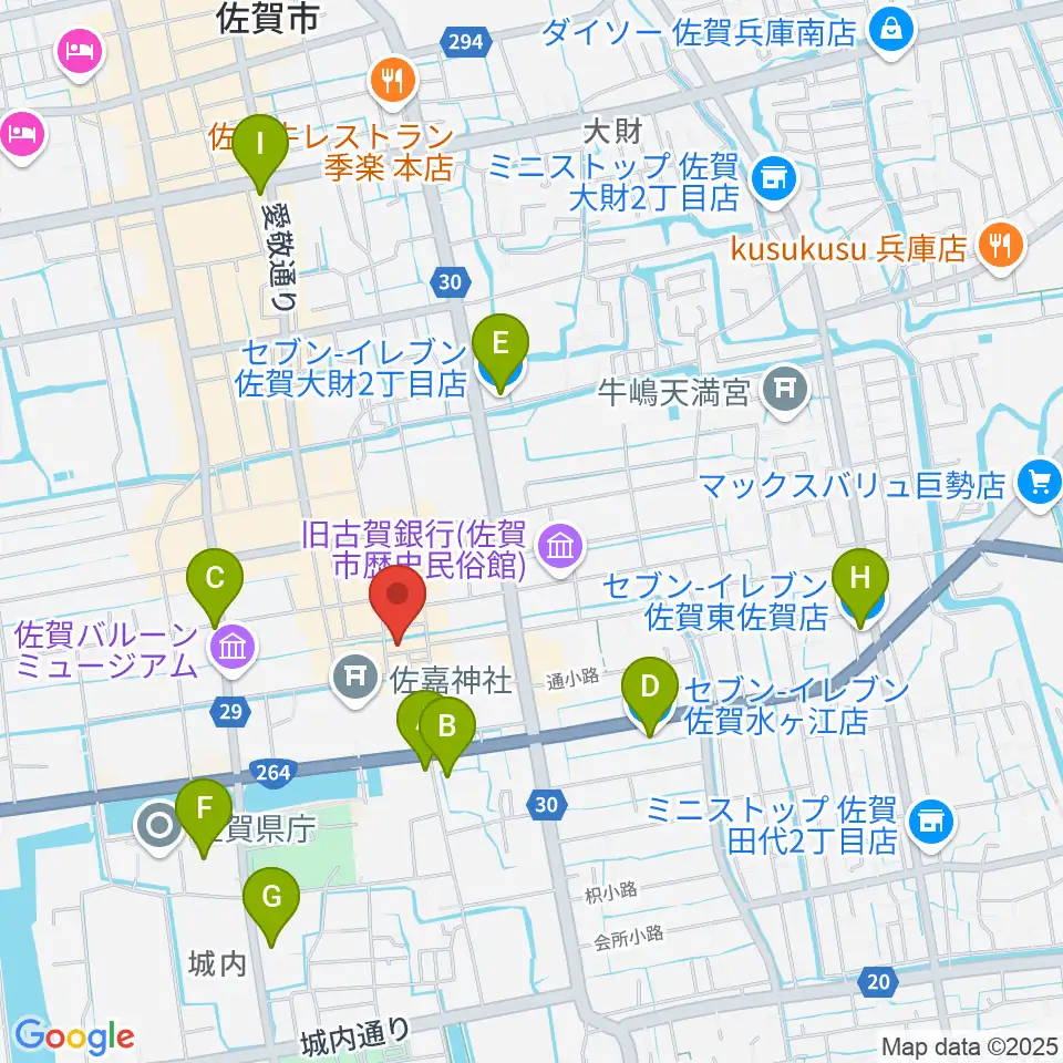 佐賀シアター・シエマ周辺のコンビニエンスストア一覧地図