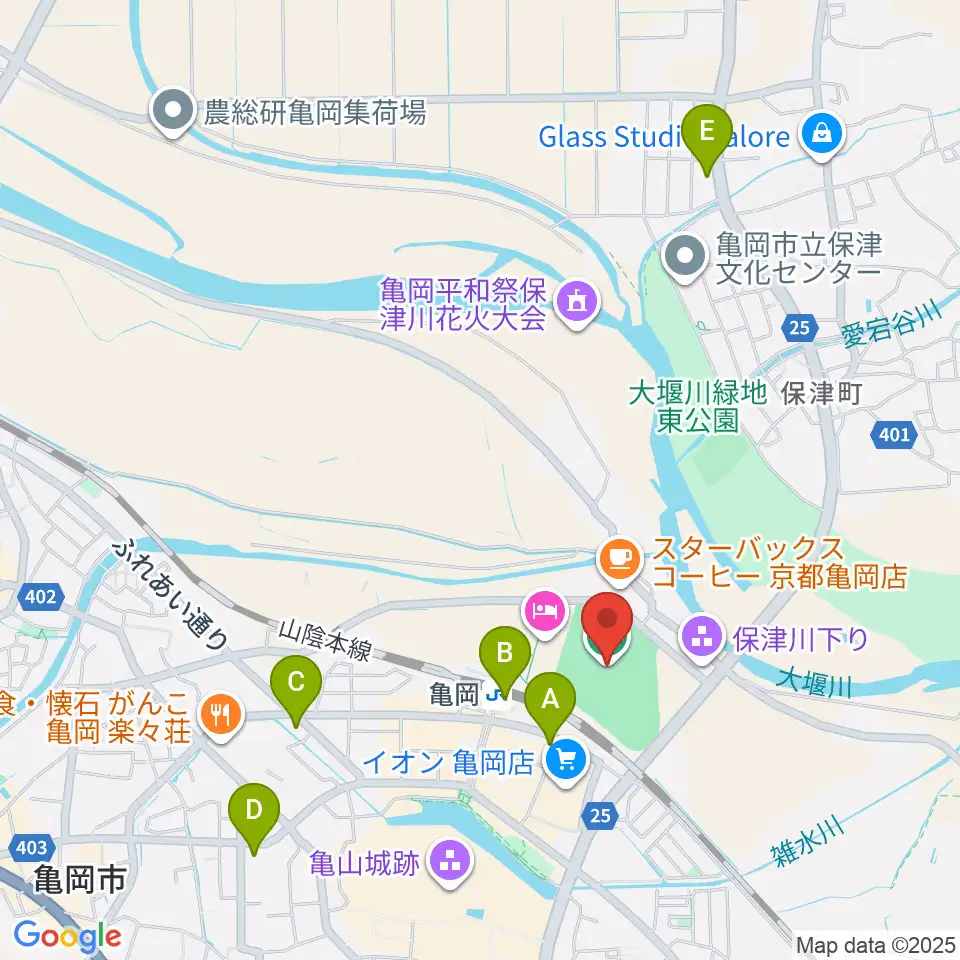 サンガスタジアム by KYOCERA周辺のコンビニエンスストア一覧地図