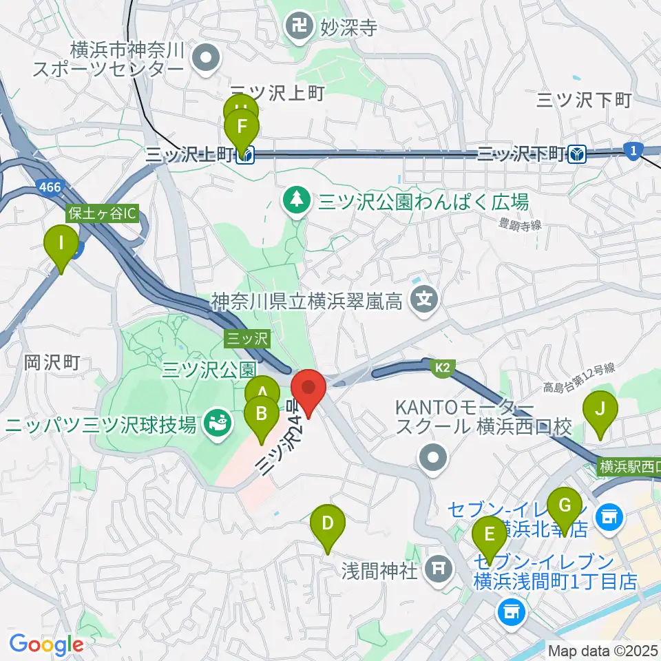横浜市平沼記念体育館周辺のコンビニエンスストア一覧地図